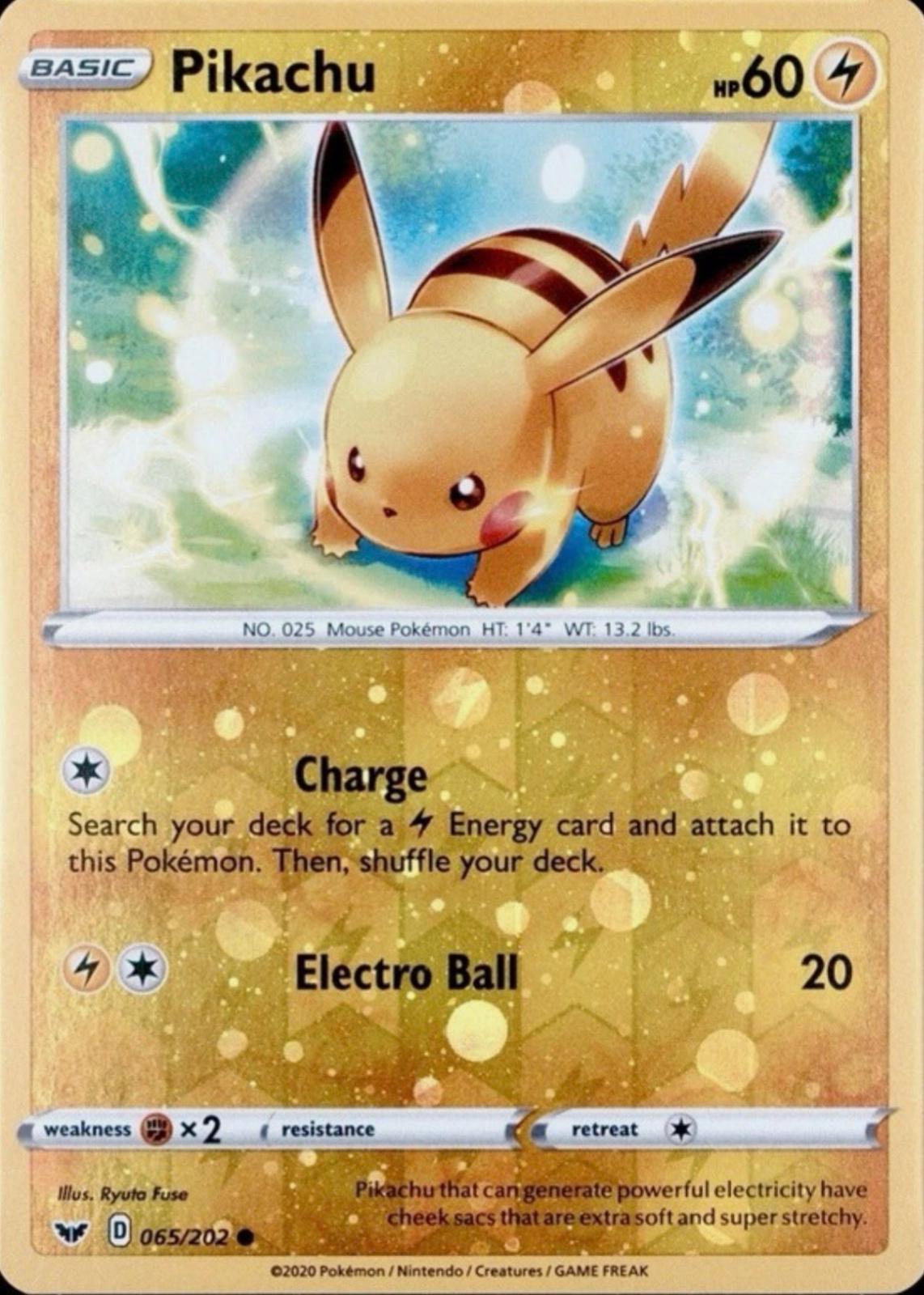 Sword & Shield Pikachu [Reverse-Cosmos-Holo] Pokémon card